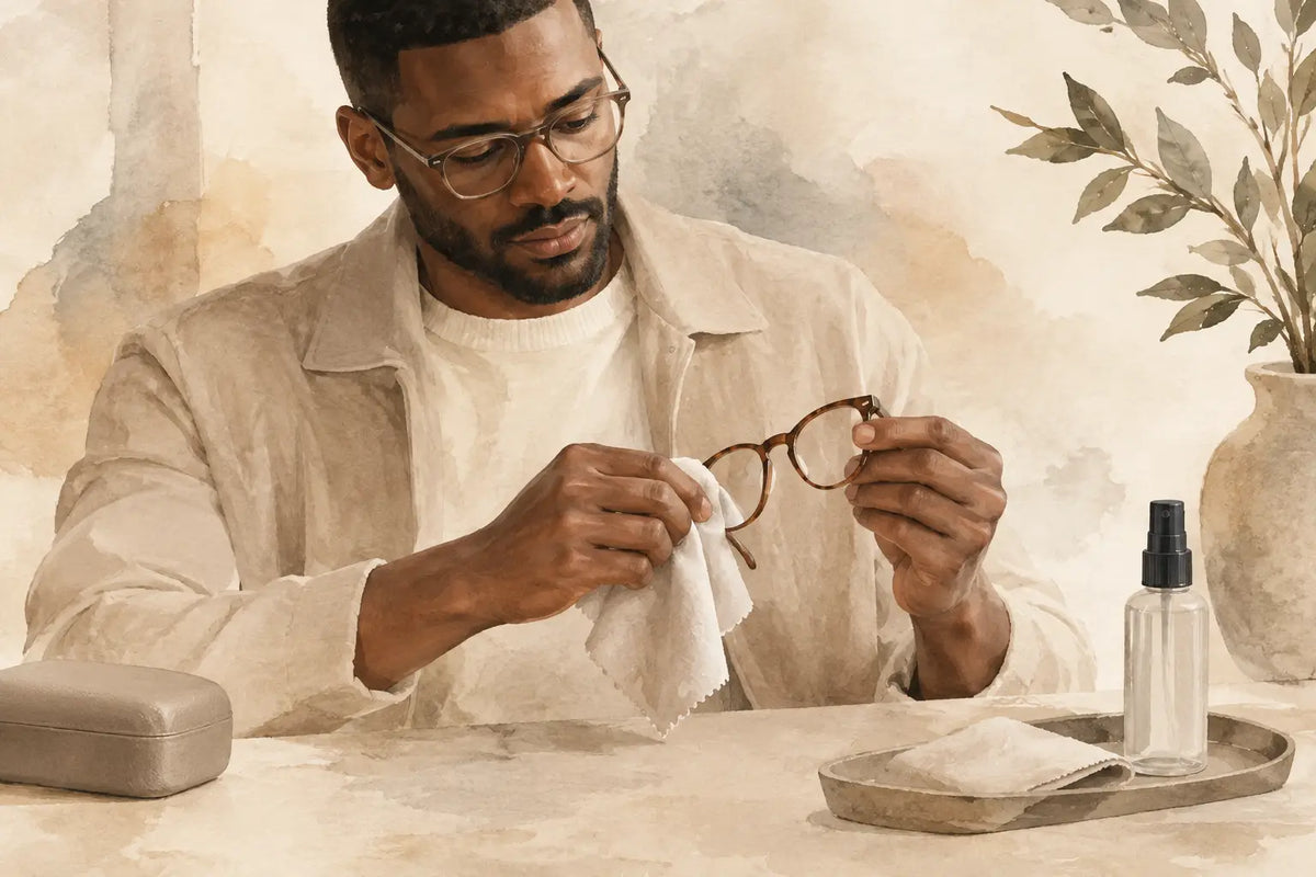 How to Clean Acetate Eyeglasses Without Dulling Them