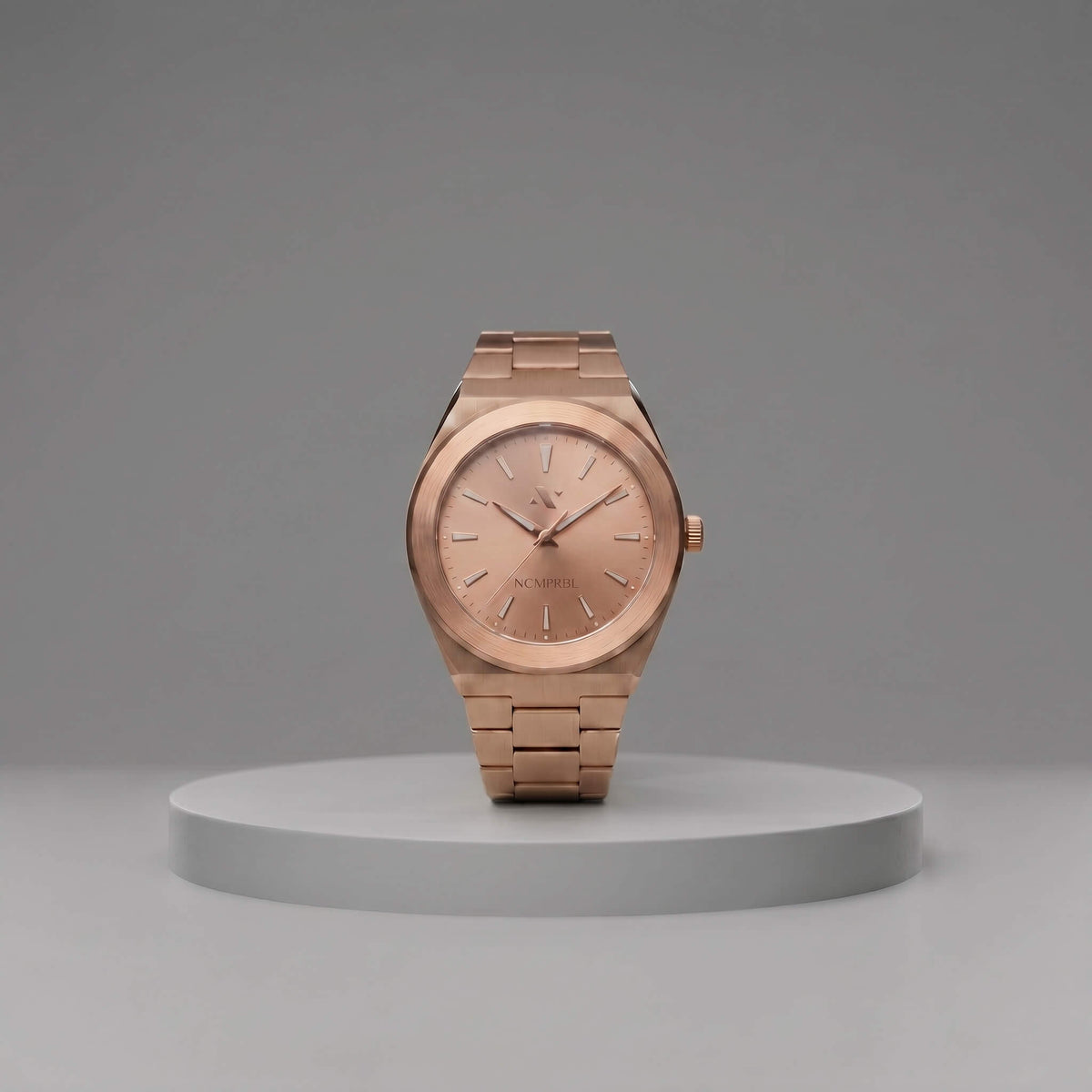 Elevate Link Rosé 42MM Swiss Quartz Watch with Rose Gold Dial and Link Bracelet