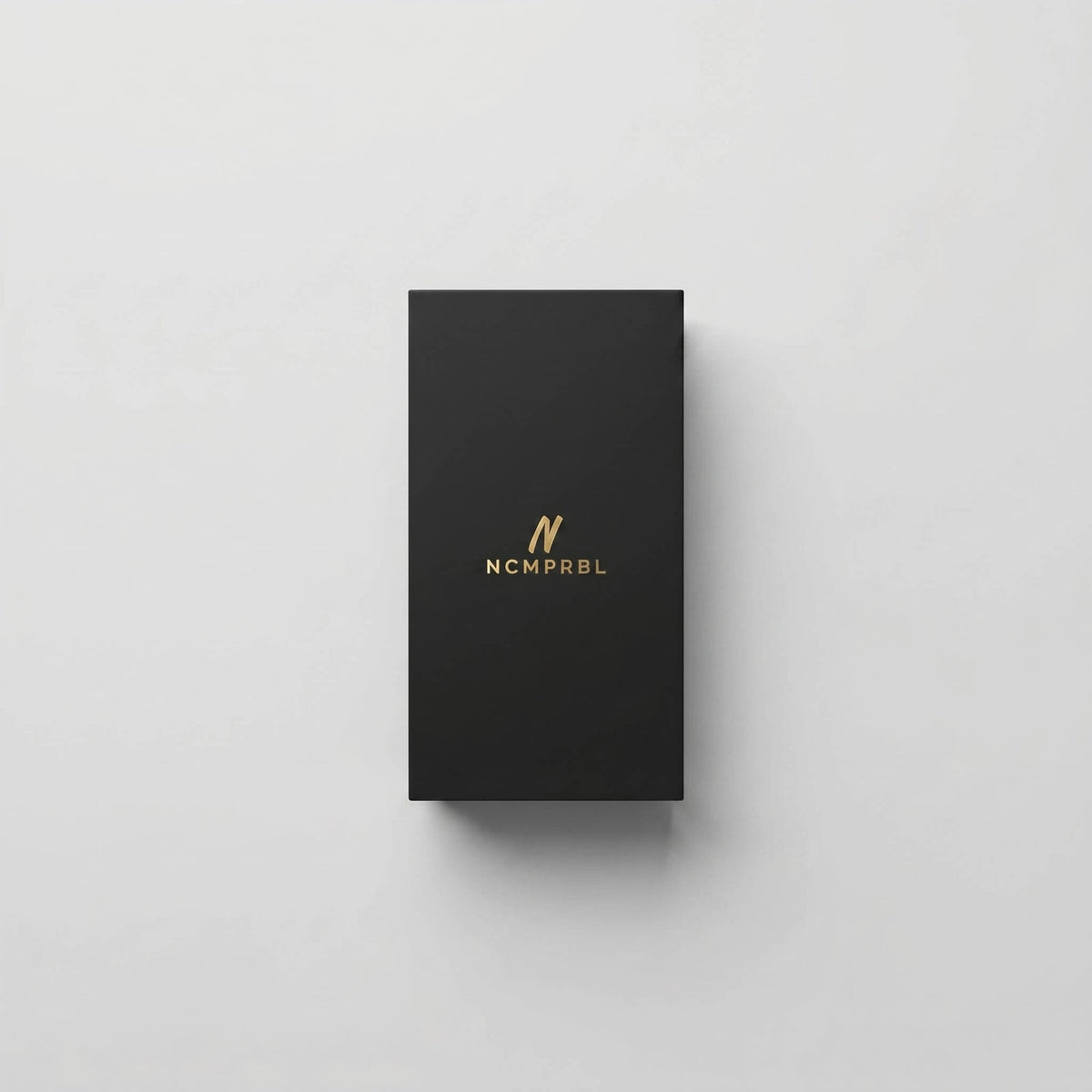 NCMPRBL black and gold watch presentation box