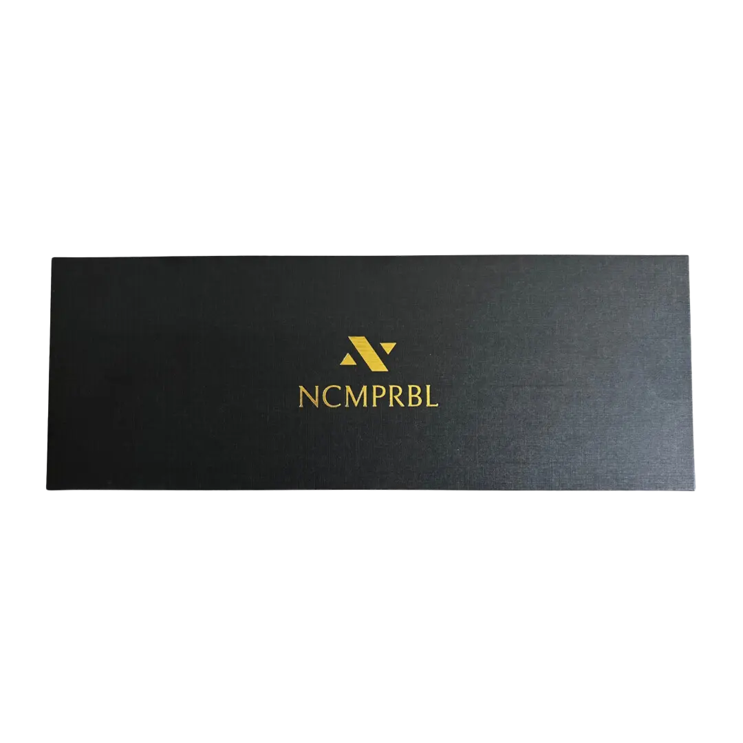 NCMPRBL six slot grey lacquer watch box case with velvet interior for elite collectors