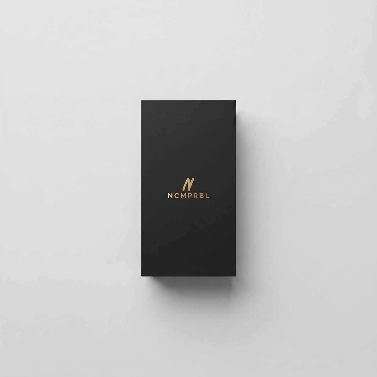 NCMPRBL black and gold watch presentation box